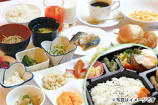 栄養満点の朝食・夕食